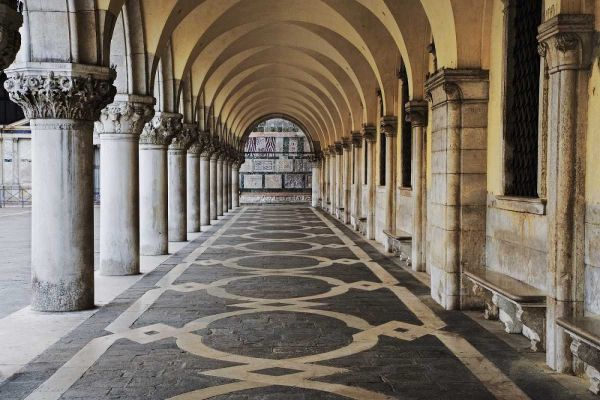Italy, Venice  Walkway at the Doges Palace